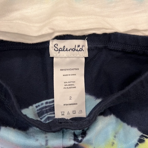 Splendid Toddler Girl Lime Tie Dye Legging Set - Picture 7 of 8